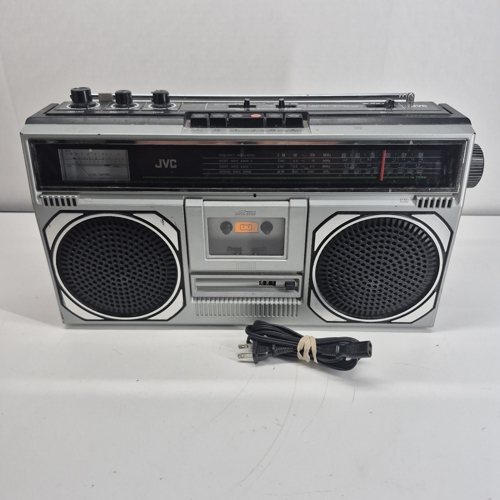 Vintage JVC RC-545JW Boombox Stereo Radio Cassette Recorder 4 Band Made in...